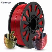 QUANCER High Precision Blauw Paars Zwart Driekleurig PLA Zijde Filament 1.75mm 1kg Compatibel met 99% FDM Printers & 3D-pennen