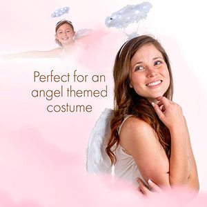 Cheap Light up Angel <strong>Halo</strong> White Feather Fluffy LED <strong>Halo</strong> Headband Accessories for Angel <strong>Costumes</strong> for Adults and Kids - Product Image 4