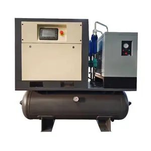 ASME Airstone 7.5 kw 10 hp 8bar Rotary Silence compresseur d'air à vis triphasé As-10A/8 avec séchoir et réservoir 300L