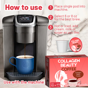 Cápsula de una sola porción de etiqueta privada Compatible con K Cup Hair Skin Nails Support Beauty Collagen Coffee Pods - Product Image 6