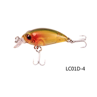 LUTAC LC01D MINI CRANK 35MM 2.5G Floating VMC HOOK Artificial Plastic False Bait Hard Bait 3D Simulation Eyes