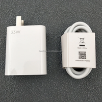 Chargeur turbo 33W Adaptateur de voyage USB 33W pour Xiaomi Mi 12 11 10 9 10S Lite Pad 5 avec câble USB type c 6A