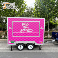 Camion de restauration mobile personnalisé pour BBQ, pizza, hot-dogs, snacks, bar mobile, chariot de concession