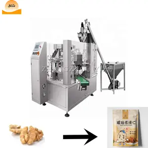 paper pillow bag packing machine special shaped pouch washing powder weigher filling sealing machine