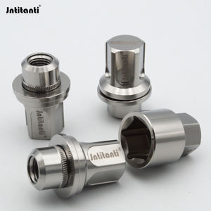 Alliage de titane Gr.5 (Ti-6Al-4V) clé de roue automatique M14x1.5mm écrou de roue en titane et siège Mag couleur naturelle <span class=keywords><strong>antivol</strong></span> état neuf - Product Image 5