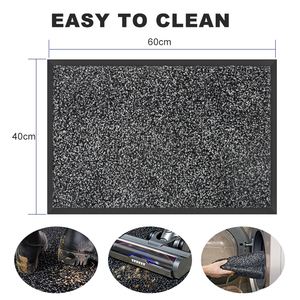 Tappeto d'<span class=keywords><strong>ingresso</strong></span> in moquette tinta in massa all'ingrosso, impermeabile, resistente allo sbiadimento, tappetino in gomma con logo personalizzato per hotel e uffici - Product Image 4