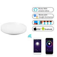 Lampe de plafond LED 18W moderne pour chambre à coucher, étanche P20, contrôle par téléphone intelligent, Wi-Fi