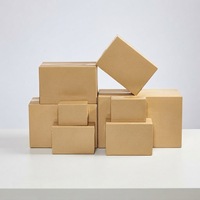 Boîte d'expédition en carton ondulé kraft personnalisable, recyclable et réutilisable, avec fermeture magnétique, plusieurs tailles, pour envoi postal