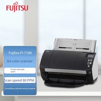 Escáner de Documentos a Color Fujitsu Fi-7180 USB Automático, Tamaño Pasaporte, Escaneo a Doble Cara de Alta Velocidad, CMOS, Profundidad de Color de 24 Bits
