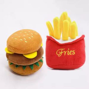 Mini nourriture personnalisée jouet à mâcher en peluche mignon et grinçant pour chien de compagnie - Product Image 3