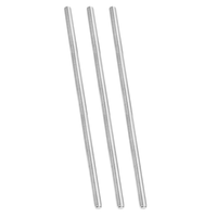 PATIKIL 1/2"-13 Metric 304 Stainless Steel Fully Threaded Rod 3Pcs 12" Length Right Hand Threads Polished Finish 6 Months