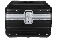 Boîtes à bagages de moto en acier inoxydable 57L avec serrure à empreintes digitales, pour activités de plein air, siège arrière de moto