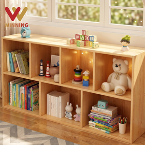 Organisateur de <span class=keywords><strong>rangement</strong></span> en bois Montessori écologique pour garderie, école maternelle et salle de classe, pour enfants et tout-petits, avec bibliothèque - Product Image 1