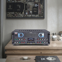Özelleştirilebilir Logo dijital Echo küçük güç amplifikatörü iyi fiyat ev ses sistemi 220V Metal malzeme 35w AMP