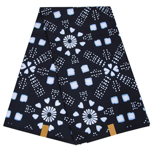 Ban Đầu Siêu Ankara Vải Cotton Phi Sáp Vải Khối In Batik Hà Lan Vải 6Yards Cho May - Product Image 2