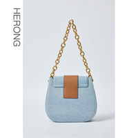 Femmes de luxe unique épaule nouveau Denim cuir Patchwork mode dame Style sac à main usine en gros