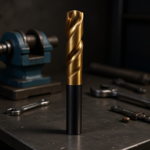 Broca helicoidal HSS Co de 5.56 mm con revestimiento de TiN autocentrante para perforación de metal - Product Image 3