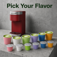 Capsules d'Espresso Matcha Aromatiques Délicates, Dosettes de Latte au Thé Vert Fin, Compatibles Machines à Café Monodose, Vente en Gros