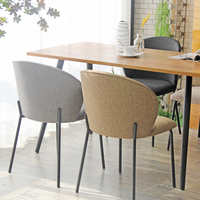 2023 velours doux épais rembourré fauteuil rembourré siège baignoire chaise de salle à manger pour la maison Design moderne salle à manger Restaurant meubles