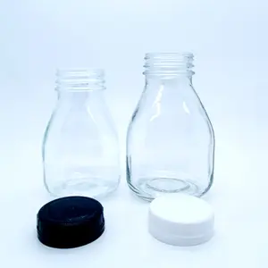 Glass Manufacture Eco-friendly Reusable Custom Drinking 500ml Glass Beverage Bottle Milk Alcoholic Packaging With Cap