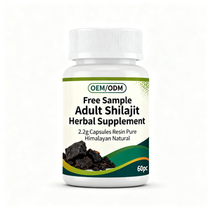 Suplemento Herbal de Shilajit para Adultos, Marca Privada, Muestra Gratuita, Cápsulas de 2.2g, Resina Pura del Himalaya, Natural - Product Image 1
