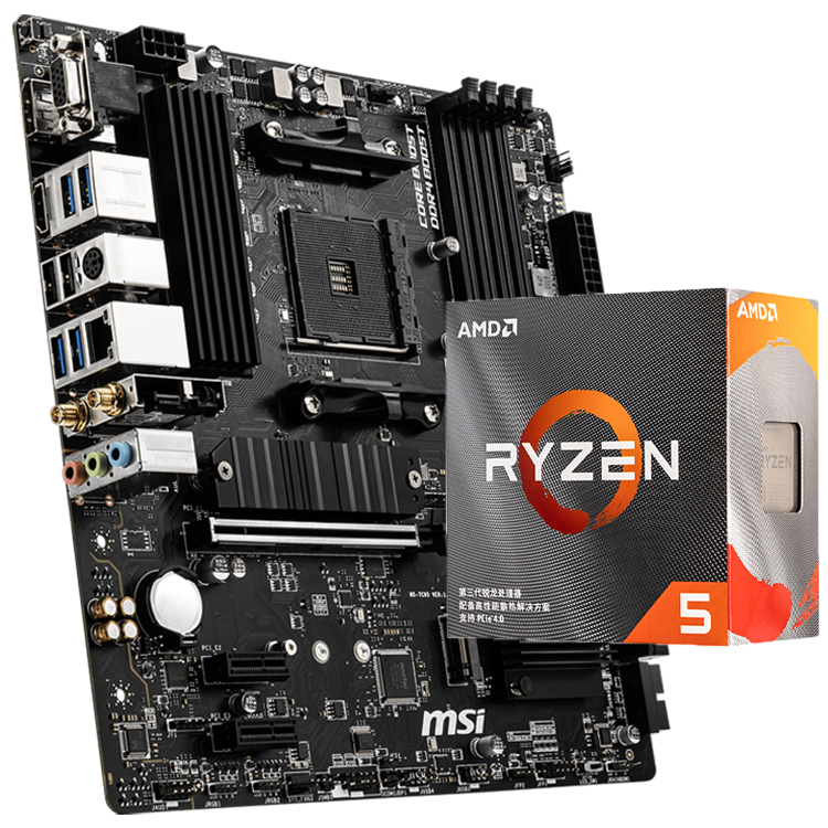 MSI B550M PRO-VDH WIFI GAMINGマザーボードとAMD Ryzen 5 7 9