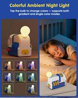 Projecteur de ciel étoilé de planétarium intelligent 4 en 1, projecteur LED de dinosaure RGB avec lecteur audio pour chambre d'enfant