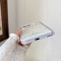 Nouvelle coque de téléphone à motif floral style Ins pour iPhone 18 Duo, étui pliable tendance anti-chute