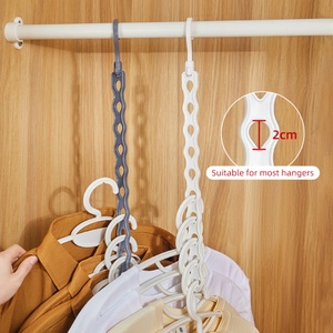 Nuevo organizador mágico multicapa para pantalones, colgador plegable de ropa para armario, para viajes, tiendas de ropa, material plástico - Product Image 5