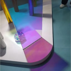 Film décoratif dichroïque irisé arc-en-ciel de qualité pour vitres de bureaux, isolation thermique, protection UV, 1,38*30m - Product Image 5