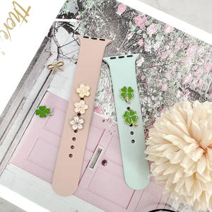 Breloques de bracelet de montre de dessin animé à la mode pour <span class=keywords><strong>Apple</strong></span> <span class=keywords><strong>Watch</strong></span>, clou décoratif pour montre intelligente, bracelets en Silicone - Product Image 6