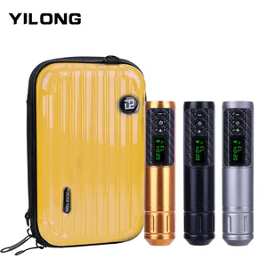 Yilong alta qualidade recarregável sem fio caneta luz Digital Tattoo Gun Rotary Tattoo Pen Machine