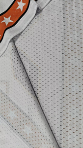 Camiseta Deportiva Personalizada de Malla con Estampado de Diamantes de Imitación, Brillante, Cuello en V, Corte Regular, Bordada, Estilo Fútbol, 3D - Product Image 3