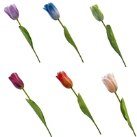 Koninklijke Hoogwaardige Hot Selling Mini Tulpen Kunstbloemen Real Touch Modern Bloemendesign PU Thanksgiving Valentijnsdag Huisdecoratie