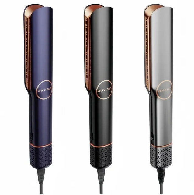 Newest Technology Hair Straightener with Hot air New 2-in-1 Cool air Hair Styler Straightening and Curl Red Light