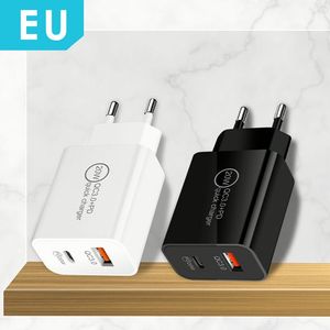 20w Charger Phone Charger Block Dual <b>Usb</b> Quick Charge 3.0 PD Fast Charging Wall <b>Adapter</b> for Smartphones - Product Image 6