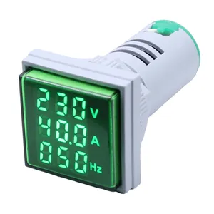 Tela lcd digital a/v/hz meter