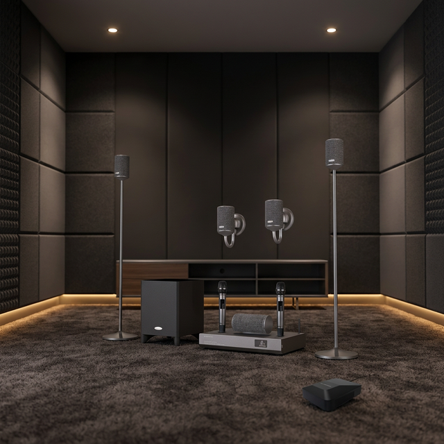 High Quality Wireless Surround Karaoke System 5.1 Channel Blue-tooth Home Theater System