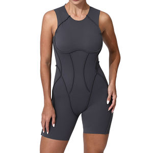 Pagliaccetto da ballo da donna a asciugatura rapida e aperta senza maniche tuta sportiva a compressione morbida - Product Image 5