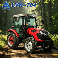 Mini-tracteur TE chinois Euro5 25-125HP avec COC, pneus larges, charrue et disque pour jardin, pelouse et ferme, similaire à Deere