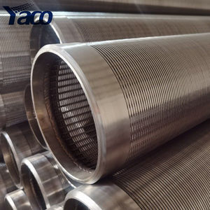 Filtre à étrier métallique <span class=keywords><strong>Johnson</strong></span> en acier inoxydable pour puits d'eau, calibre 20 40 60, fil de filtre enveloppé pour tuyau - Product Image 1