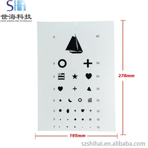 Support portable en PVC pour tableau des yeux Snellen de qualité professionnelle avec ligne de mesure Kit de <span class=keywords><strong>test</strong></span> oculaire domestique/clinique certifié ISO - Product Image 3