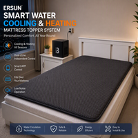 Surmatelas rafraîchissant à circulation d'eau pour lit, système de refroidissement pour les sueurs nocturnes et un meilleur sommeil avec 8 options de réglage du sommeil