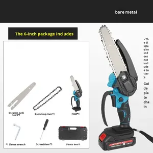 Mini-scie électrique portative sans fil à batterie lithium pour l'extérieur, pour l'abattage d'arbres à une main, série transfrontalière - Product Image 6