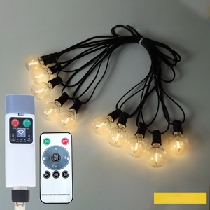 G40 Globe Clear Bulbs <span class=keywords><strong>String</strong></span> <span class=keywords><strong>Lights</strong></span> Interior/Exterior Batería recargable Decoración de Navidad Luz Impermeable Colgando Paraguas Patio - Product Image 2