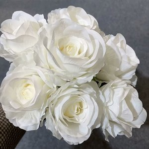 Bouquet de fleurs de mariée Offre Spéciale fait à la main soie rose bouquet de fleurs conservées bouquet de demoiselle d'honneur haut réaliste - Product Image 3