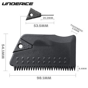 Underice Peigne à cire en plastique durable et flexible pour longboard, shortboard, SUP et <span class=keywords><strong>surf</strong></span>, avec grip texturé antidérapant, outil de dépose de cire pour planche de <span class=keywords><strong>surf</strong></span> - Product Image 3