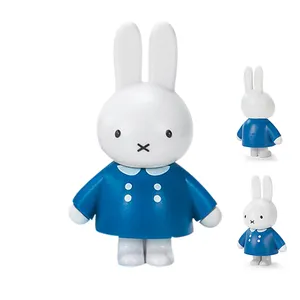 Dihua Wholesale Collection 3D Cartoon Miff Bunny Figurine Injection Painted PVC Miff Figures