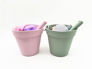 Bộ Đồ Chơi Cát Bãi Biển Được Cấp Bằng Sáng Chế, Đồ Chơi Xô Cát Màu Hồng - Product Image 4