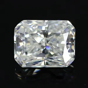 Venta al por mayor alargada oval moissanite-Diamante sintético con forma de cojín alargado, moissanita DEF Color VVS, certificado GRA